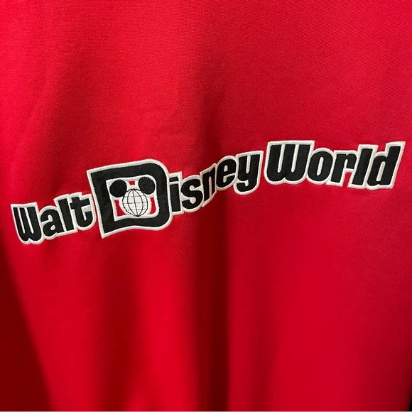 Disney World Mens Red Vintage Long Sleeve Baseball Jersey Size L - Picture 5 of 9